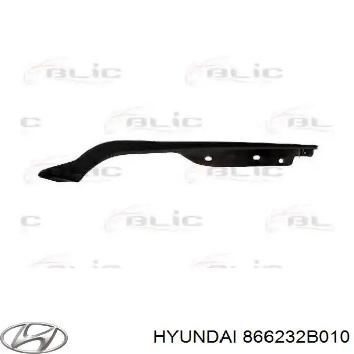 866232B010 Hyundai/Kia moldura de parachoques trasero derecho