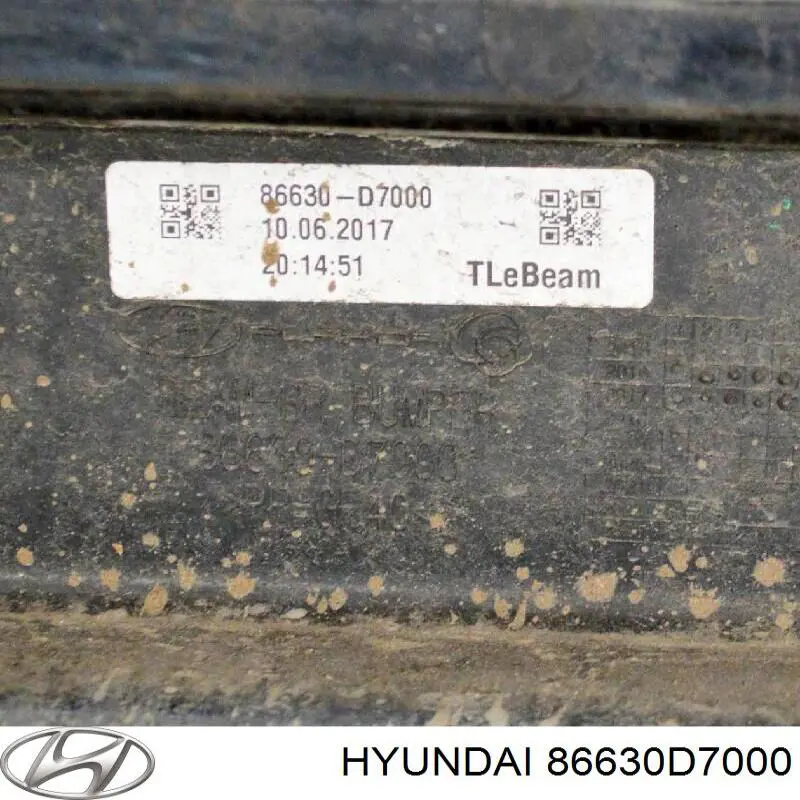 Comprar 86630D7000 Hyundai/Kia Refuerzo parachoques trasero