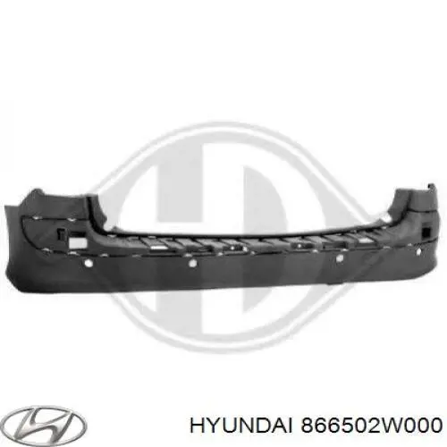 866502W000 Hyundai/Kia Defensa trasero