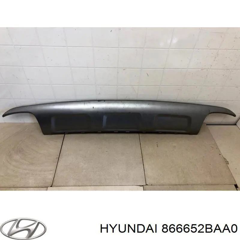Cubierta, parachoques trasero para Hyundai Santa Fe (CM)