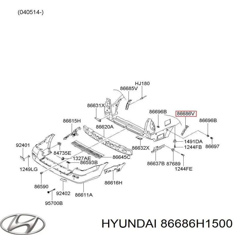 86686H1500 Hyundai/Kia