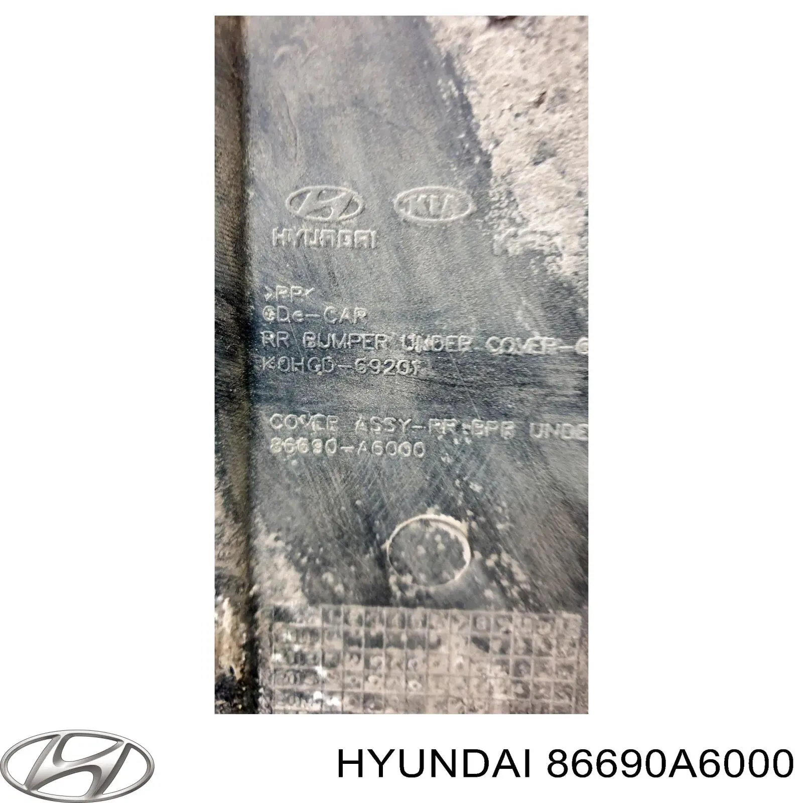 Comprar 86690A6000 Hyundai/Kia Protector de parachoques trasero