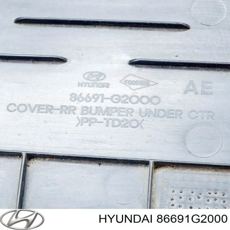 Comprar 86691G2000 Hyundai/Kia Protector de parachoques trasero