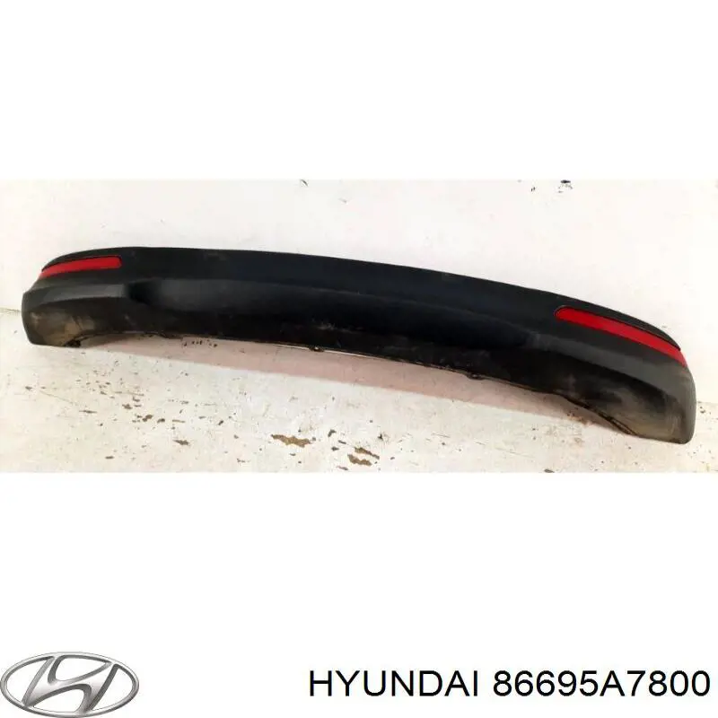 86695A7800 Hyundai/Kia Moldura del parachoques trasero