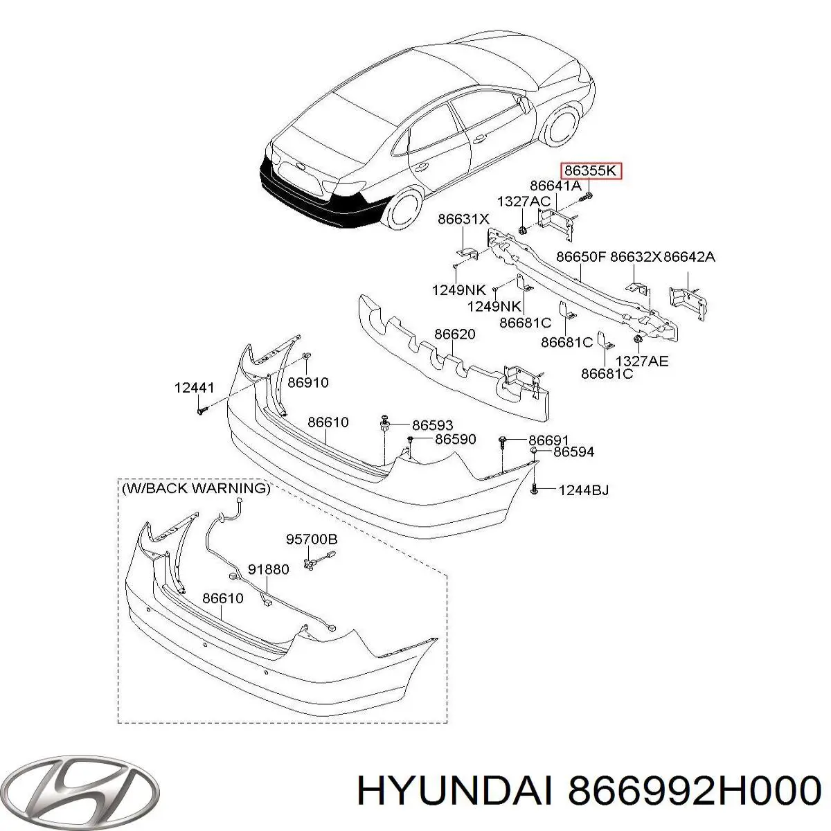 866992H000 Hyundai/Kia