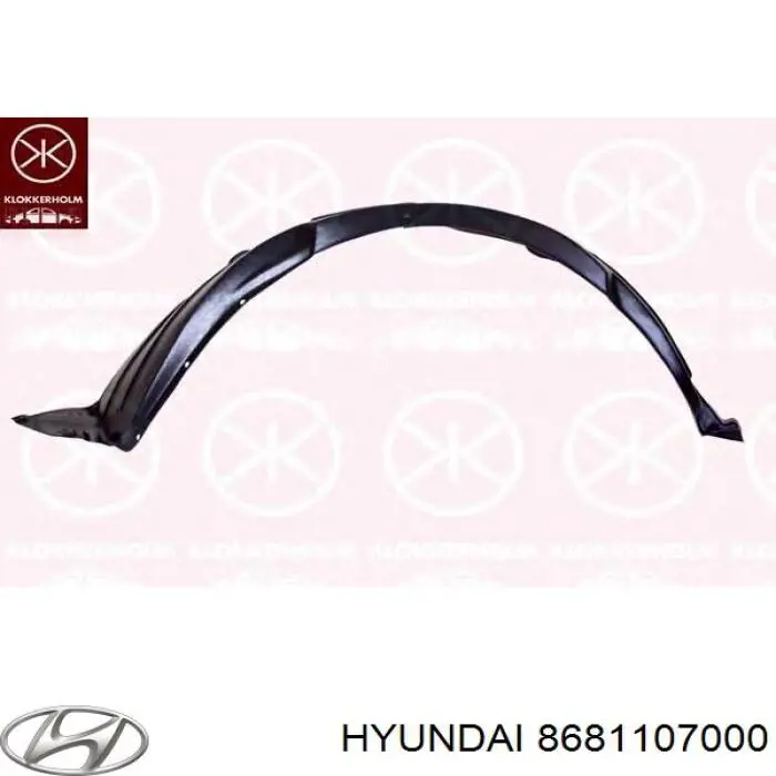 Comprar 8681107000 Hyundai/Kia Guardalodos interior izquierdo, guardafango delantero