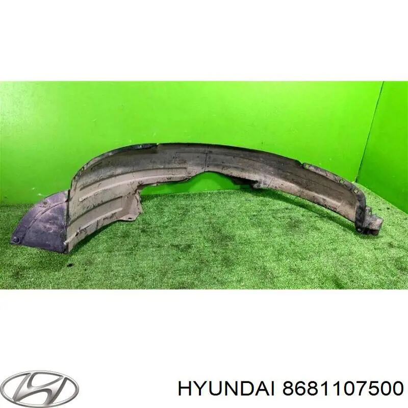 8681107500 Hyundai/Kia guardabarros interior, aleta delantera, izquierdo