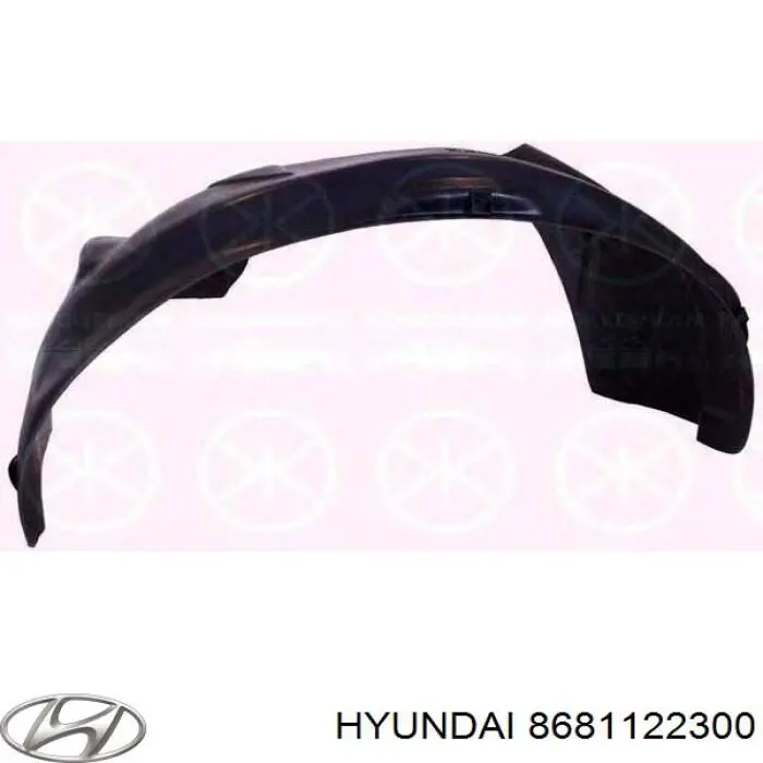 Guardabarros interior, aleta delantera, izquierdo para Hyundai Accent 