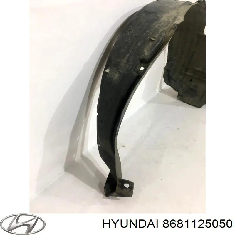 8681125050 Hyundai/Kia guardabarros interior, aleta delantera, izquierdo