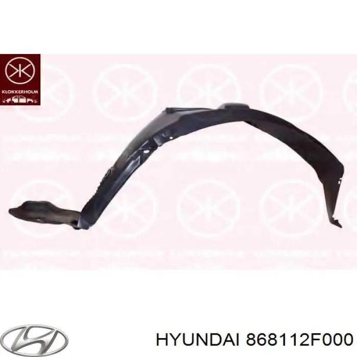 868112F000 Hyundai/Kia guardabarros interior, aleta delantera, izquierdo