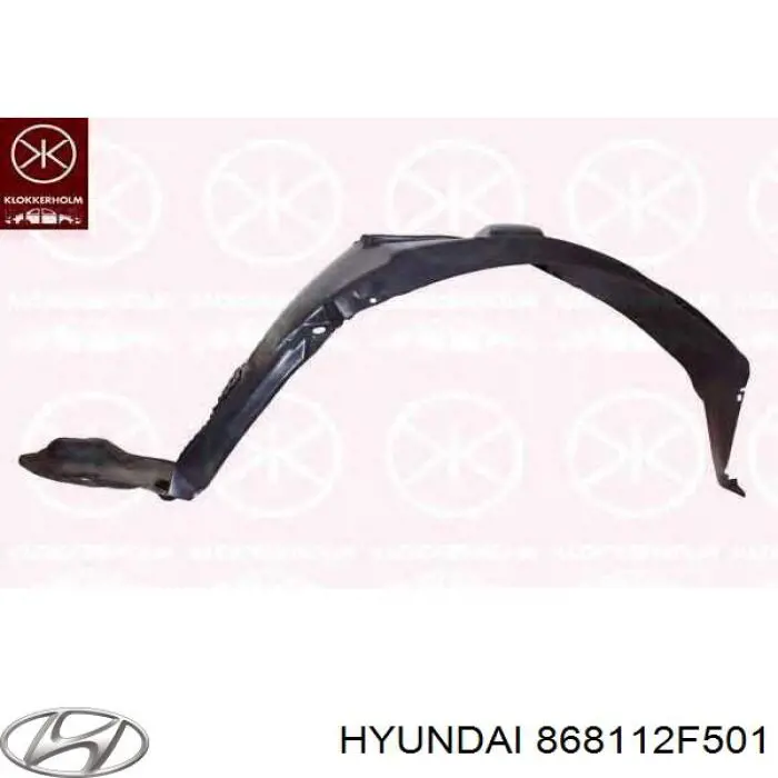 868112F501 Hyundai/Kia Guardalodos interior izquierdo, guardafango delantero