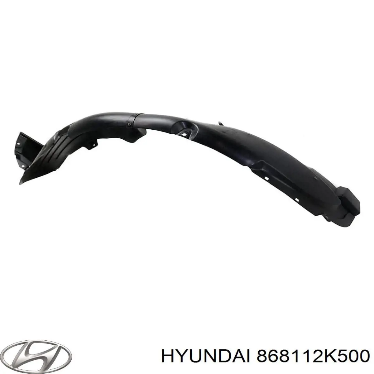 868112K500 Hyundai/Kia guardabarros interior, aleta delantera, izquierdo