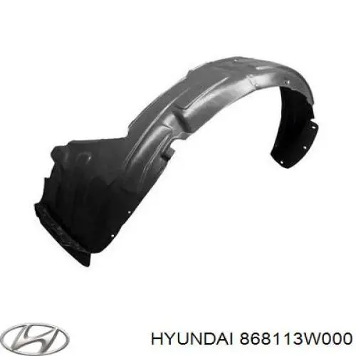 868113W000 Hyundai/Kia guardabarros interior, aleta delantera, izquierdo