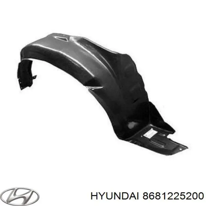 8681225200 Hyundai/Kia guardabarros interior, aleta delantera, derecho