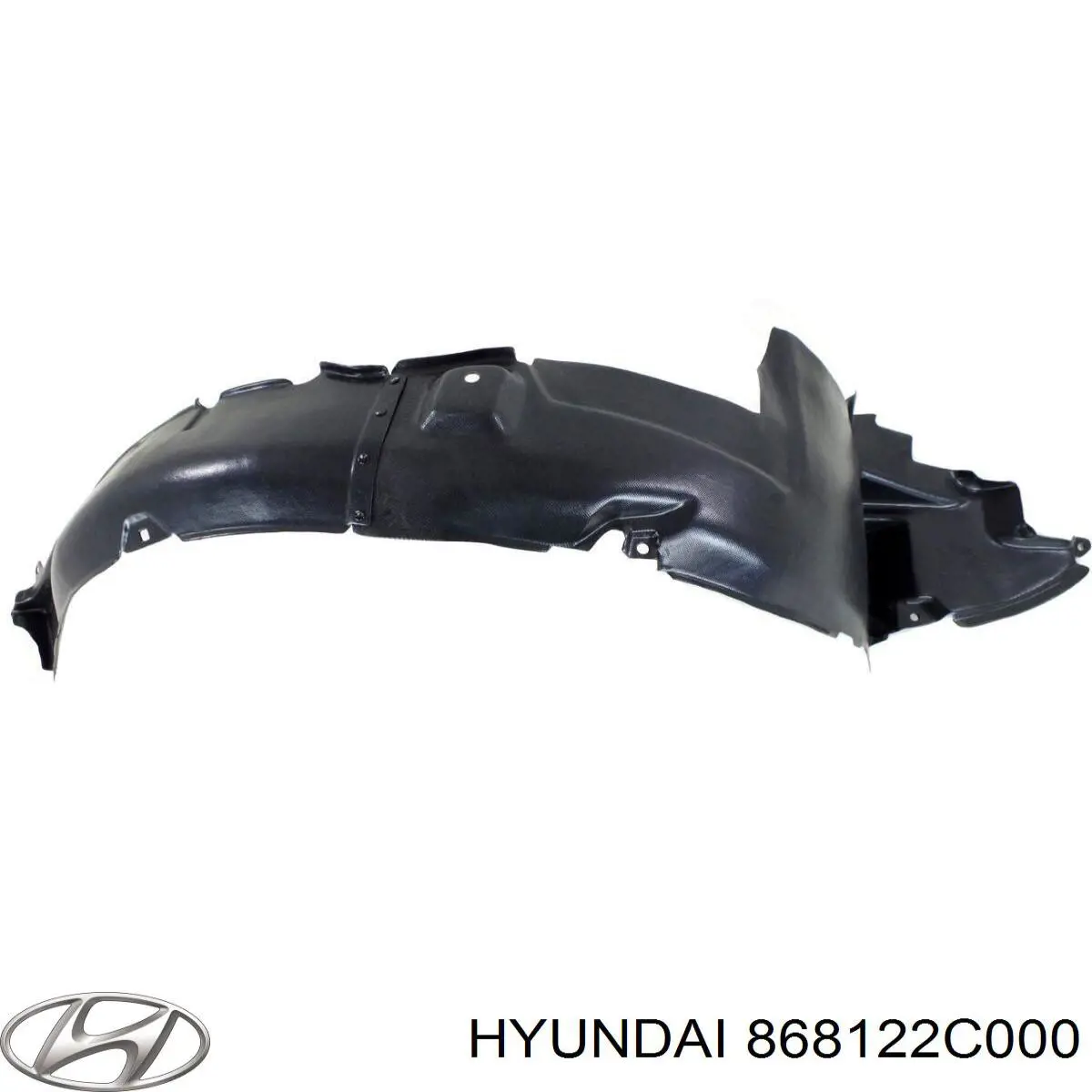 868122C000 Hyundai/Kia guardabarros interior, aleta delantera, derecho
