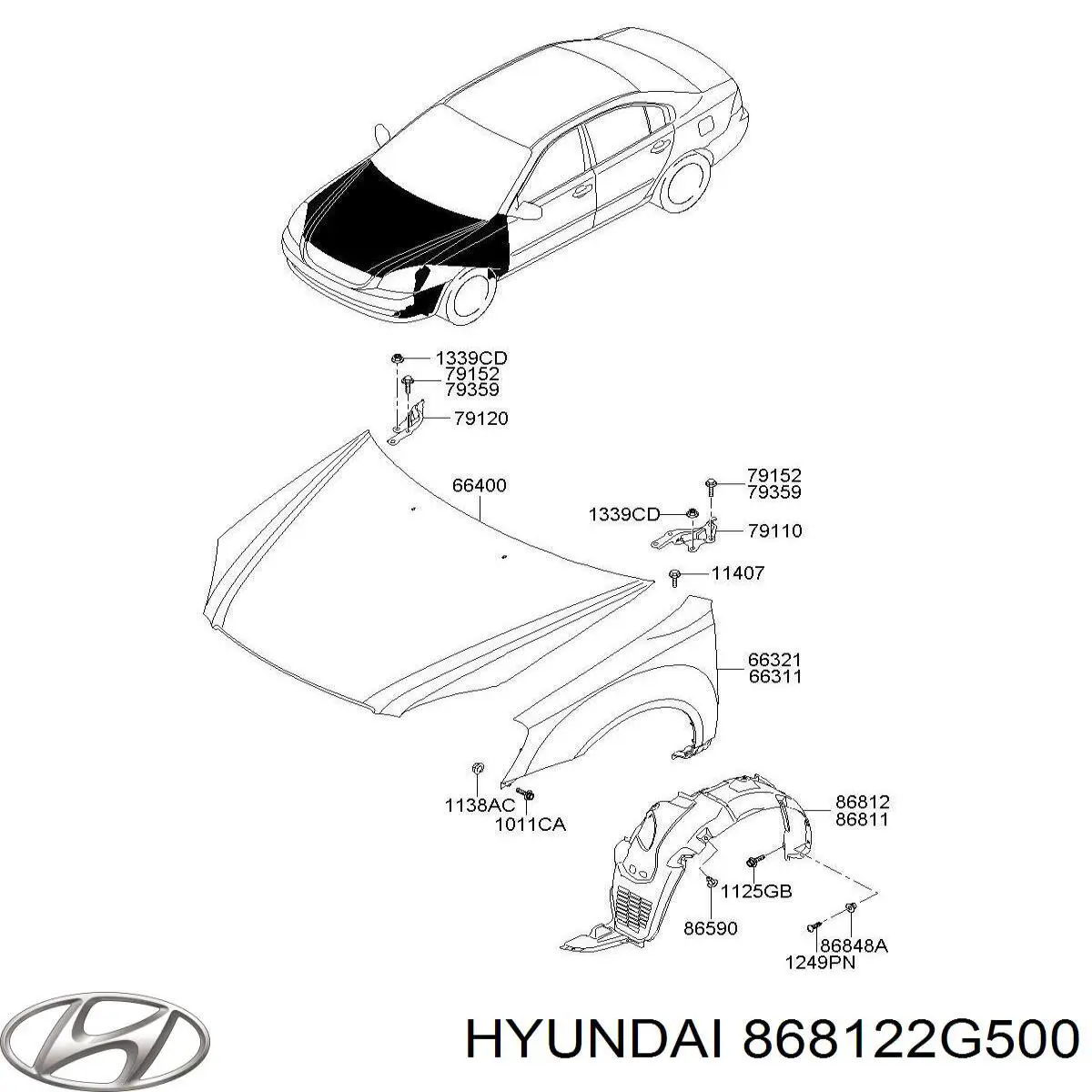 Guardabarros interior derecho, aleta delantera KIA Magentis II sedán (GE) (2008 - 2010) precio, desde 20,83 EUR