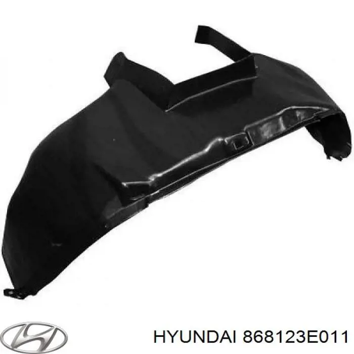 868123E011 Hyundai/Kia guardabarros interior, aleta delantera, derecho