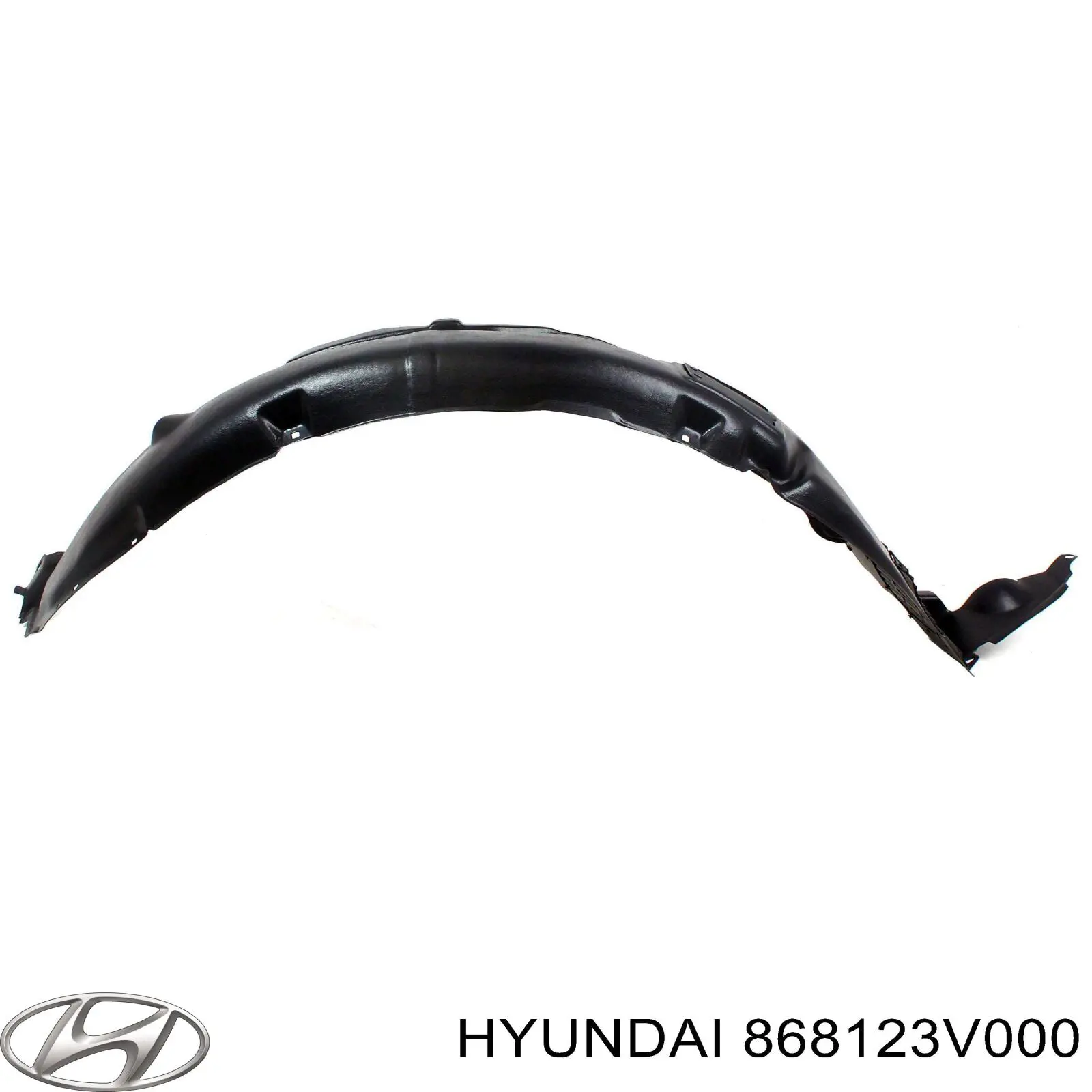 868123V000 Hyundai/Kia guardabarros interior, aleta delantera, derecho