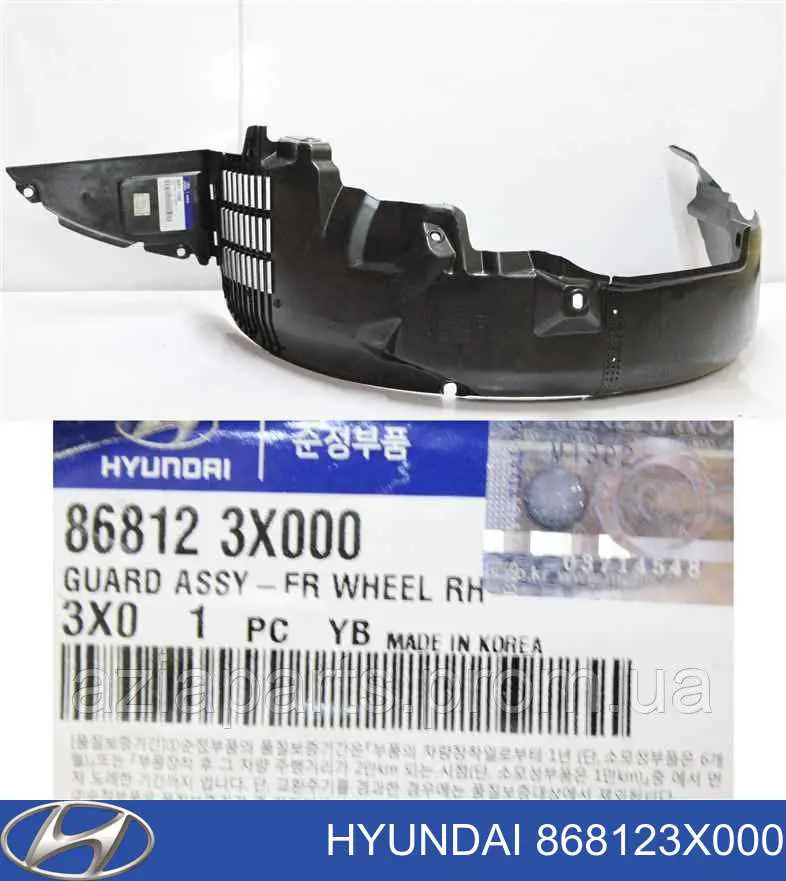Guardabarros interior derecho, aleta delantera Hyundai/Kia 868123X000 precio, desde 15,47 EUR