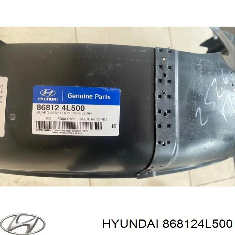 868124L500 Hyundai/Kia Paso rueda delantero derecho