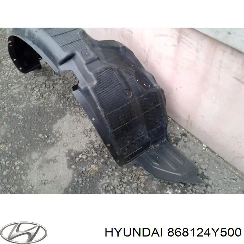 868124Y500 Hyundai/Kia guardabarros interior, aleta delantera, derecho