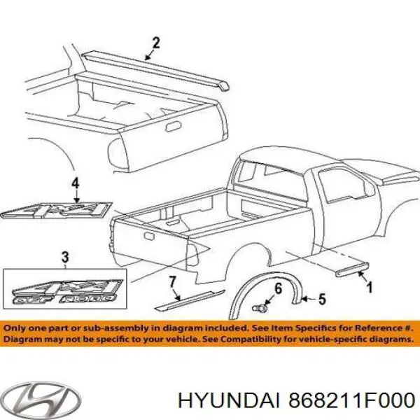 868211F000 Hyundai/Kia guardabarros interior, aleta trasera, izquierdo