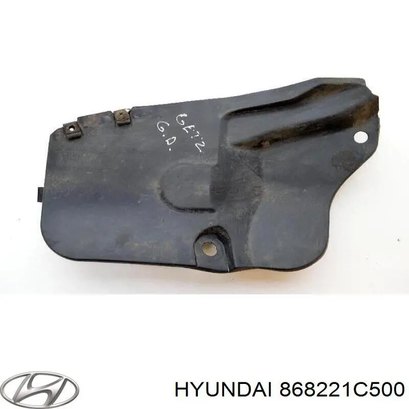 868221C500 Hyundai/Kia Guardabarros interior, aleta trasera, derecho