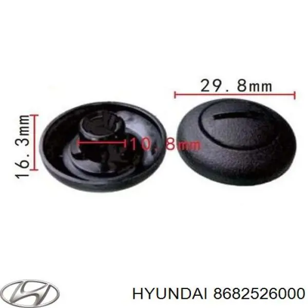Comprar 8682526000 Hyundai/Kia Clip de fijación del guardabarros delantero