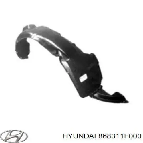 868311F000 Hyundai/Kia faldilla guardabarro delantera izquierda