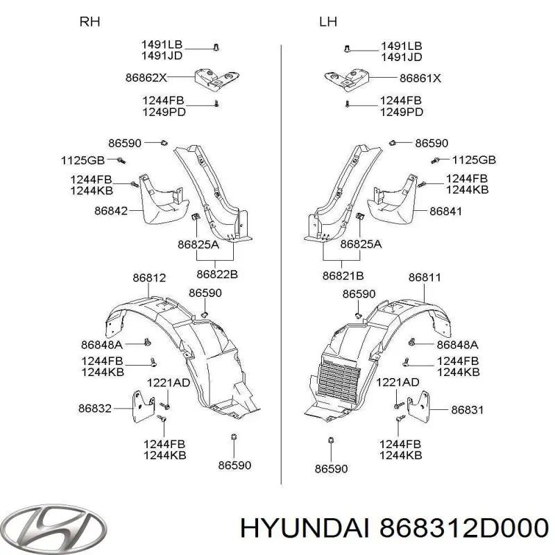 868312D000 Hyundai/Kia