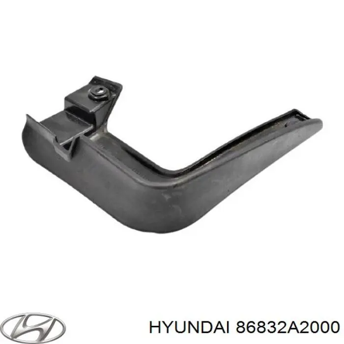 86832A2000 Hyundai/Kia faldilla guardabarro delantera derecha