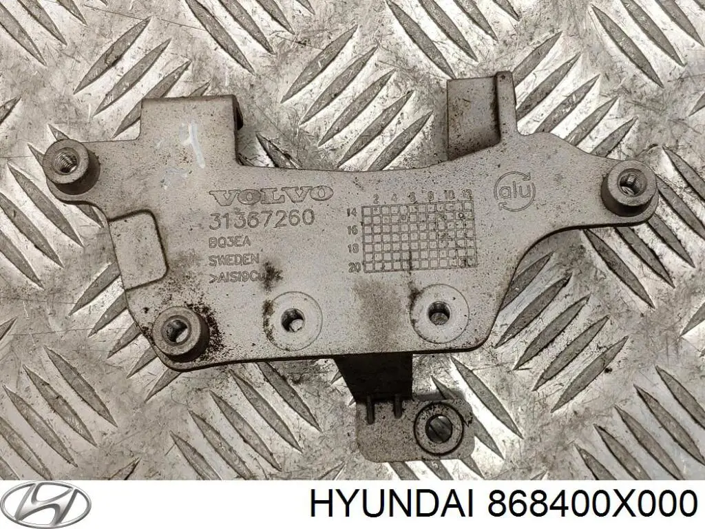 868400X000 Hyundai/Kia guardabarros interior, aleta trasera, derecho