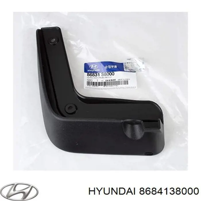 Faldilla guardabarro trasera izquierda para Hyundai Sonata (EF)