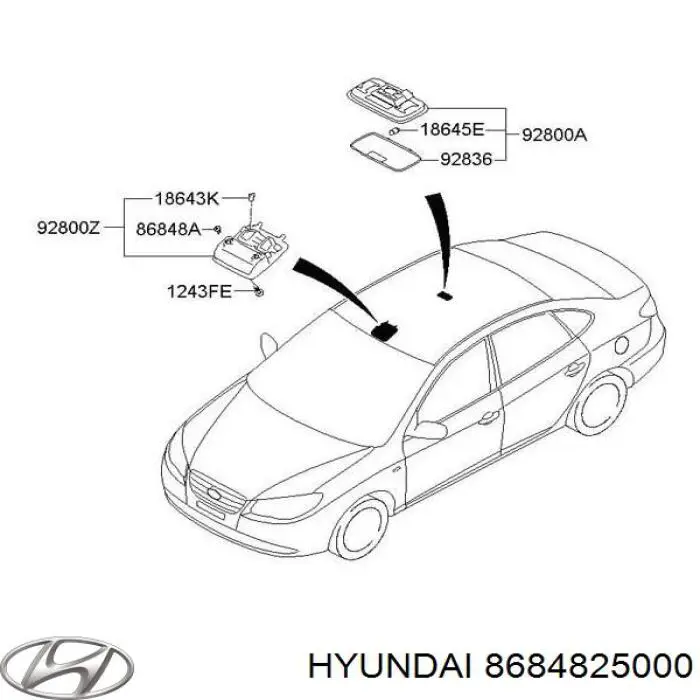 Comprar 8684825000 Hyundai/Kia Clip de fijación del guardabarros delantero