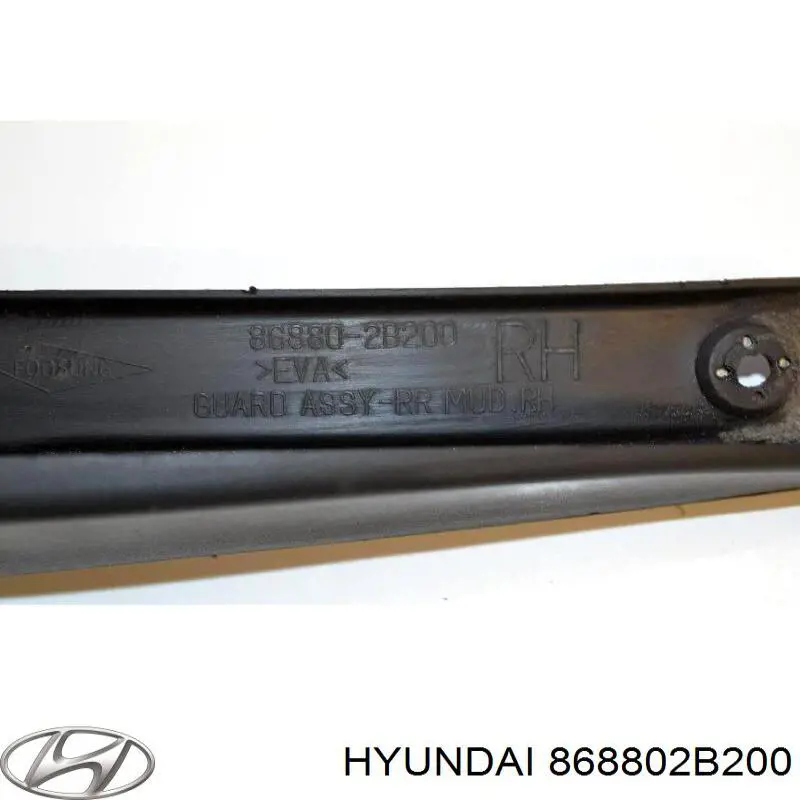 868802B200 Hyundai/Kia faldilla guardabarro trasera derecha