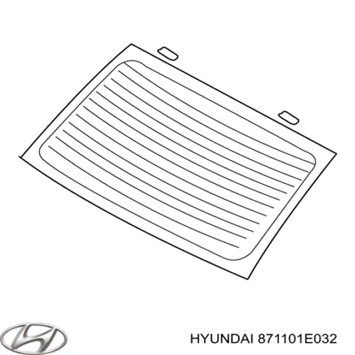 Luneta trasera para Hyundai Accent (MC)