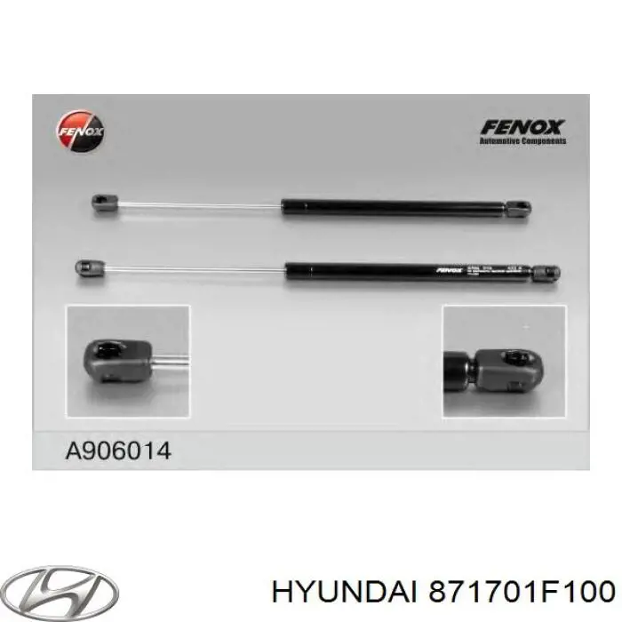 Amortiguador de vidrio de portón trasero (puerta trasera 3/5) Hyundai/Kia 871701F100 precio, desde 12,55 EUR
