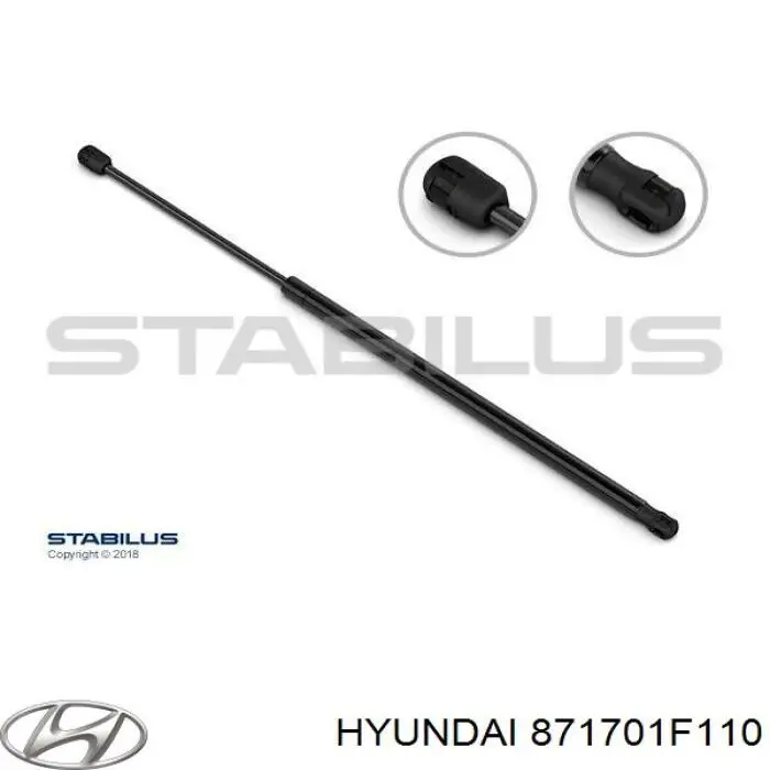 Comprar 871701F110 Hyundai/Kia Amortiguador de vidrio de portón trasero (puerta trasera 3/5)