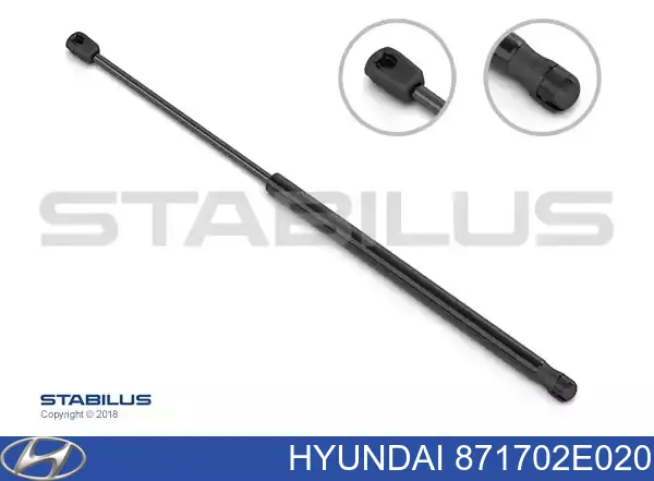 Comprar 871702E020 Hyundai/Kia Amortiguador de vidrio de portón trasero (puerta trasera 3/5)