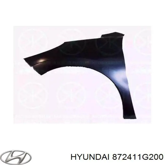 872411G200 Hyundai/Kia moldura de techo derecha