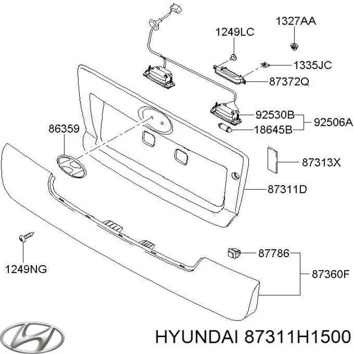 87311H1500 Hyundai/Kia