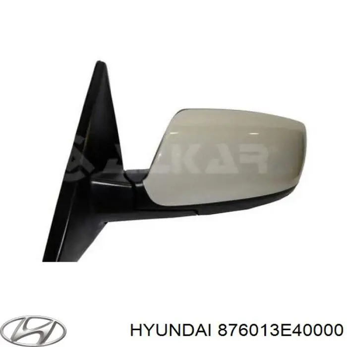 876013E40000 Hyundai/Kia espejo retrovisor izquierdo