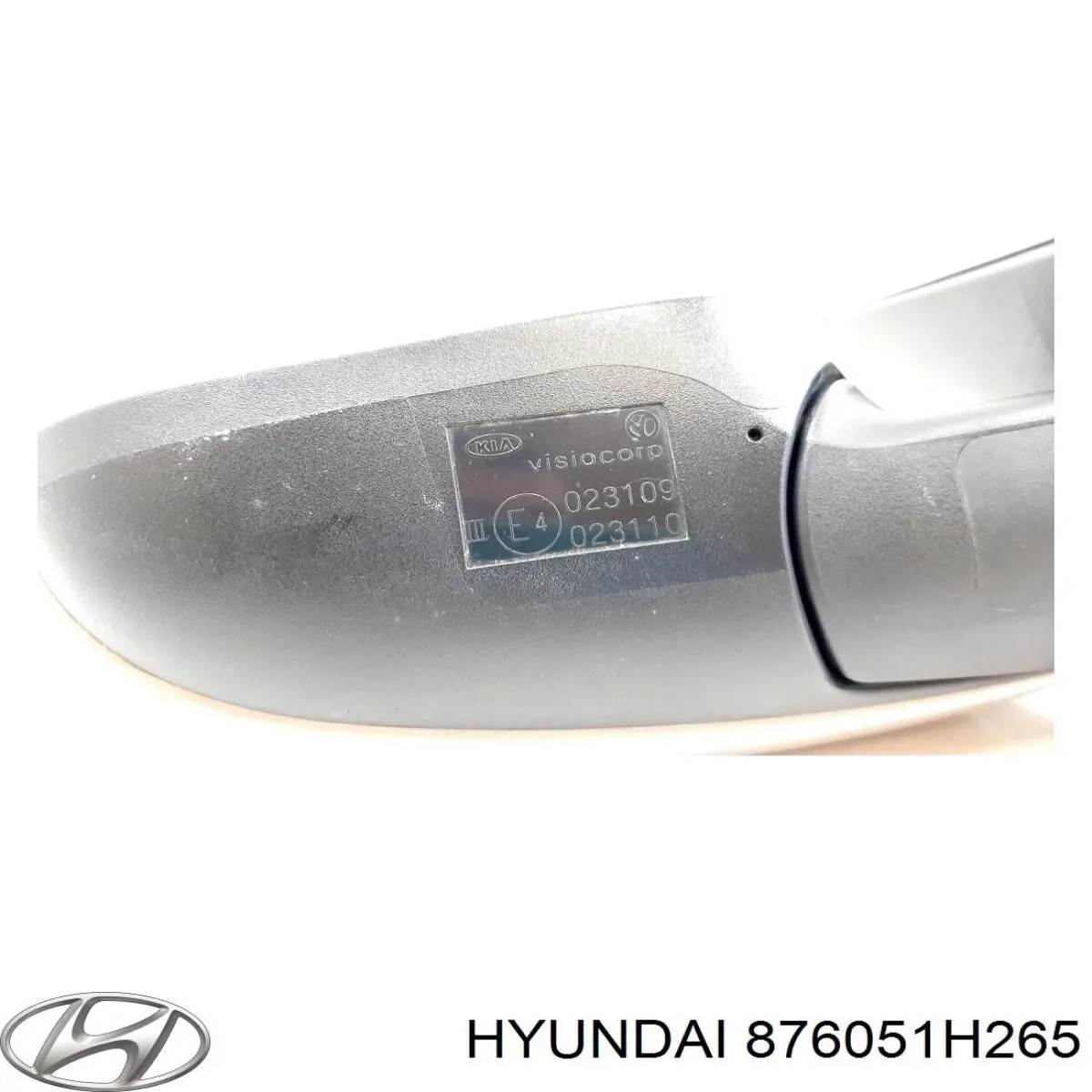 Espejo de retrovisor izquierdo 876051H265 Hyundai/Kia