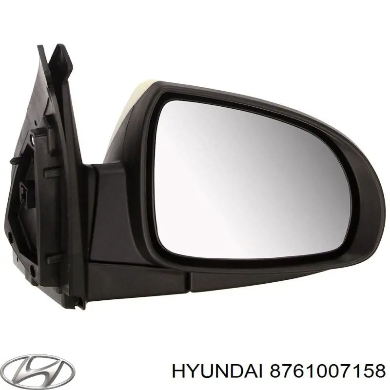 8761007158 Hyundai/Kia espejo retrovisor izquierdo