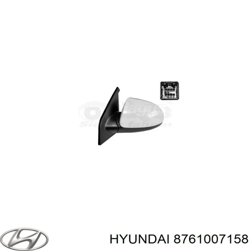 8761007000 Hyundai/Kia Espejo retrovisor izquierdo