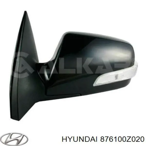 876103U210 Hyundai/Kia espejo retrovisor izquierdo