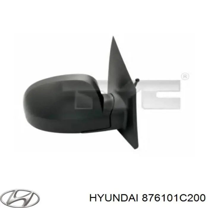 876101C200 Hyundai/Kia espejo retrovisor izquierdo