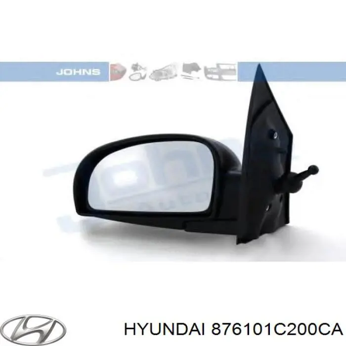 876101C200CA Hyundai/Kia espejo retrovisor izquierdo