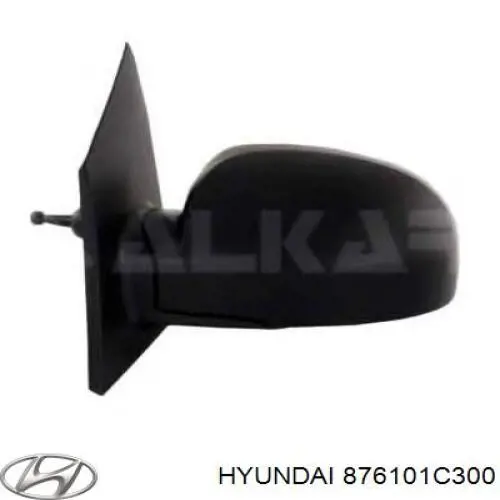 876101C300 Hyundai/Kia espejo retrovisor izquierdo