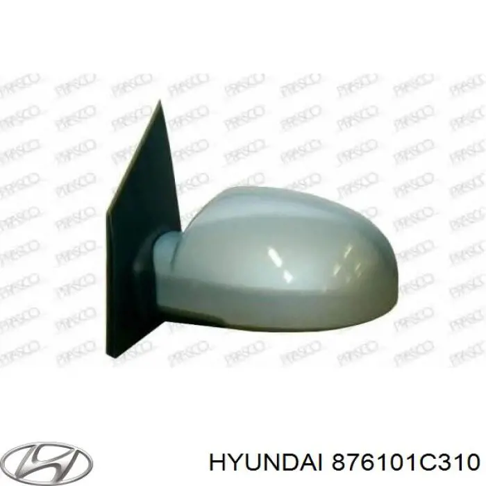 876101C310CA Hyundai/Kia espejo retrovisor izquierdo